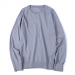 WASHABLE PURE WOOL CREW NECK KNIT (LAVENDER)